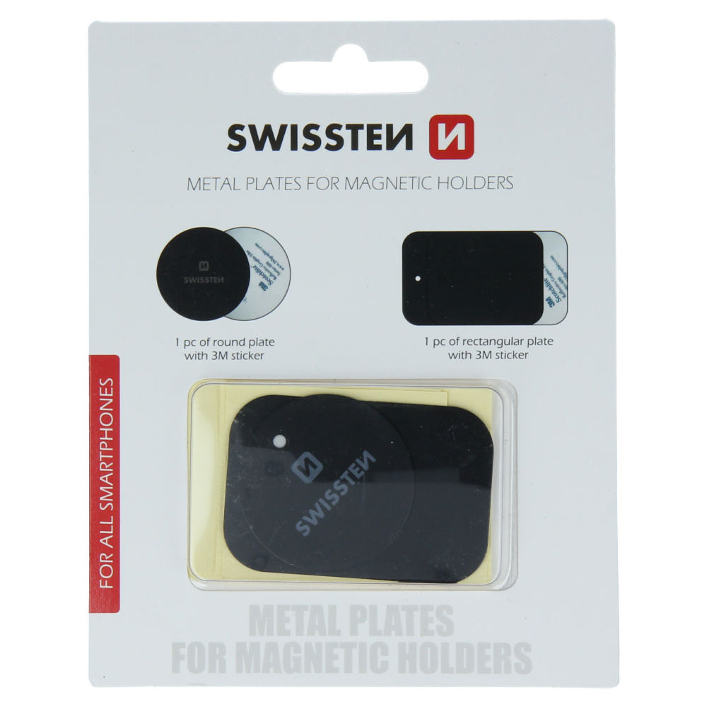 Swissten Metalen Plaatjes voor Telefoonhouder