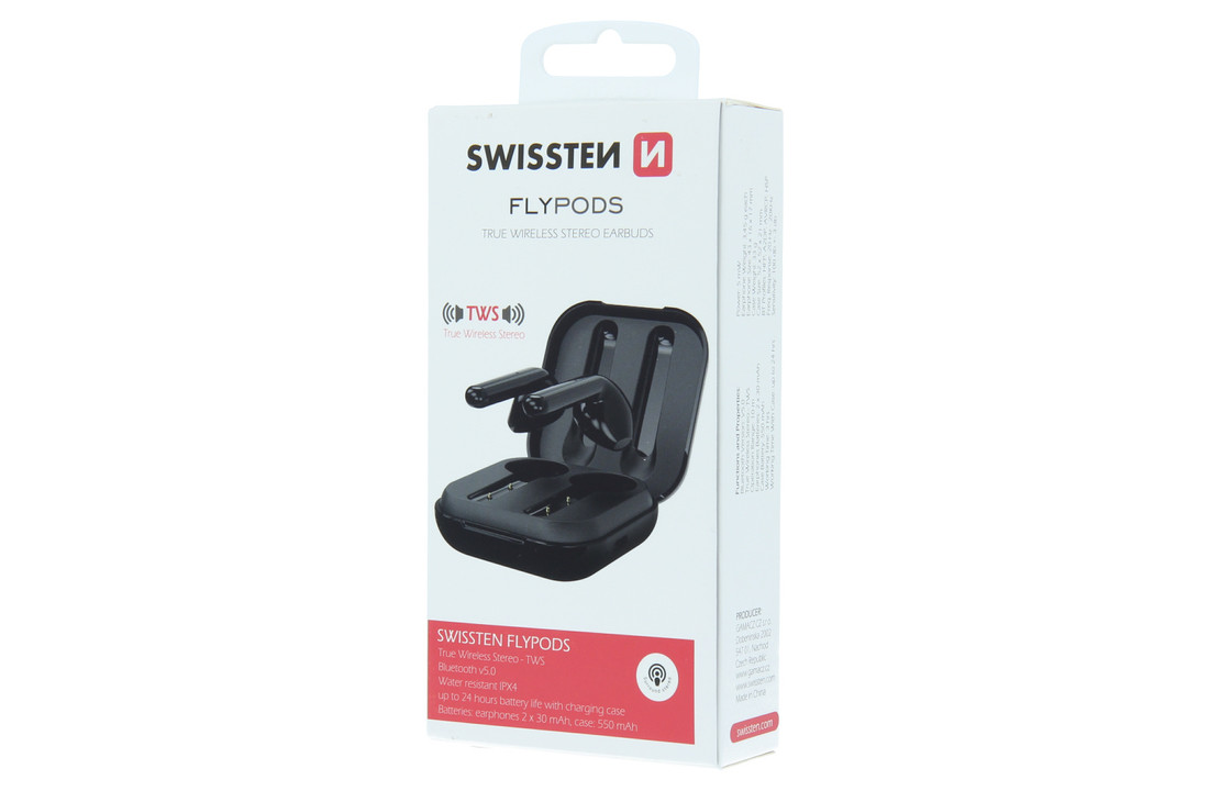 Swissten Flypods Zwart