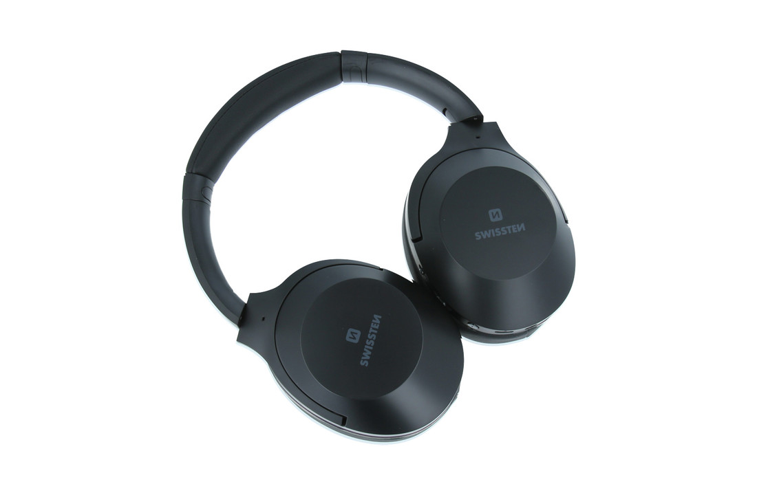 Swissten Hurricane - Draadloze over-ear koptelefoon met Noise Cancelling - Zwart