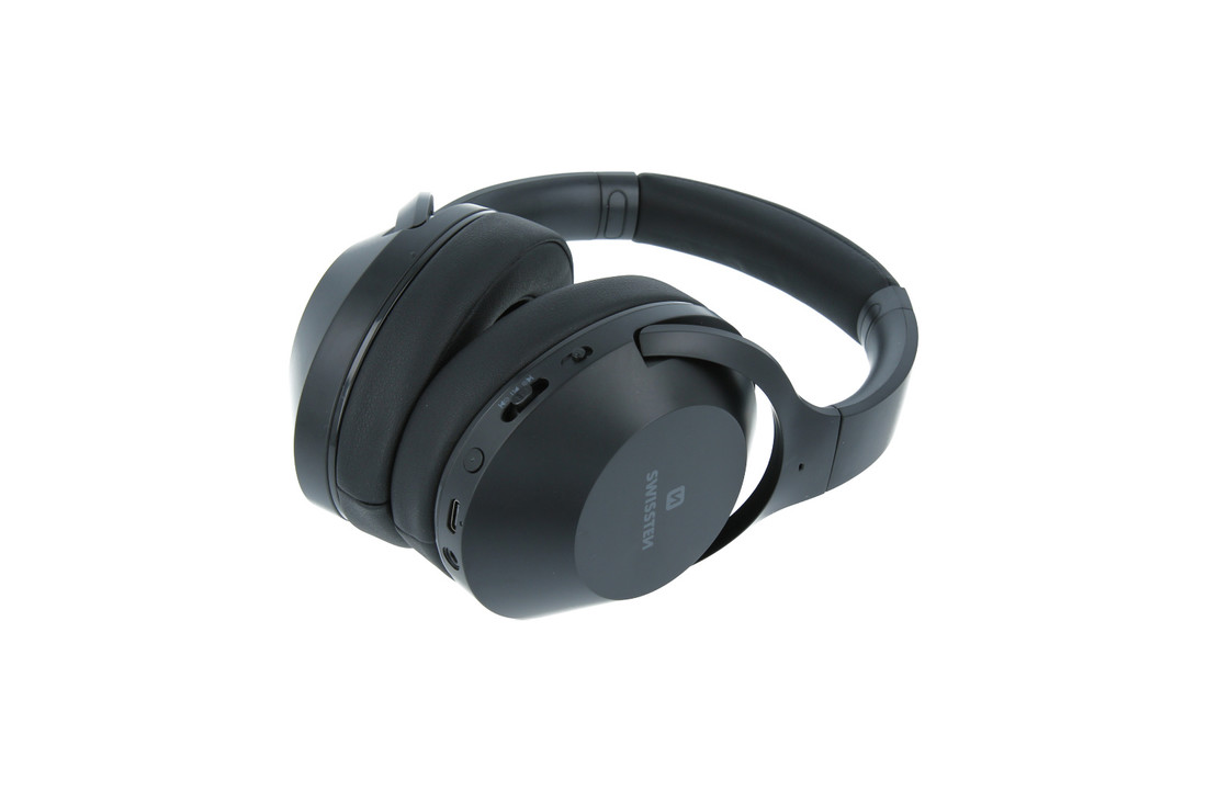 Swissten Hurricane - Draadloze over-ear koptelefoon met Noise Cancelling - Zwart