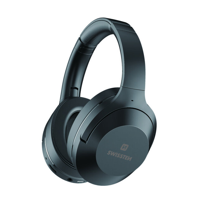 Swissten Hurricane - Draadloze over-ear koptelefoon met Noise Cancelling - Zwart