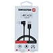 Swissten Magnetische Lightning naar USB kabel - 1.2M - Zwart Swissten Magnetische Lightning naar USB kabel - 1.2M - Zwart