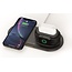 Swissten 3 in 1 Draadloze Oplader  - voor iPhone, Airpods en Apple Watch - 15W - Zwart