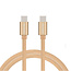 Swissten Swissten USB-C naar USB-C Kabel 1.2M Goud