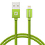 Swissten Lightning naar USB Kabel 1.2 Meter Groen