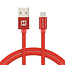 Swissten USB-C naar USB-A Kabel 0.2M Rood