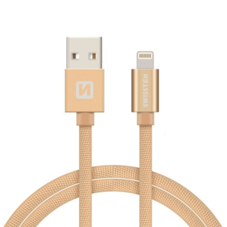 Swissten Swissten Lightning  naar USB Kabel 2M Goud
