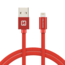 Swissten Lightning naar USB kabel - Apple Gecertificeerd - 2M - Rood