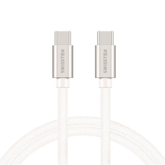 Swissten Swissten USB-C naar USB-C Kabel -  1.2M - Zilver