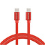 Swissten Swissten USB-C naar USB-C Kabel 1.2M Rood
