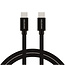 Swissten Swissten USB-C naar USB-C Kabel 1.2M Zwart