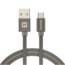 Swissten Micro-USB naar USB kabel - 1.2M - Grijs