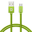 Swissten Swissten Micro-USB naar USB kabel - 1.2M - Groen