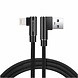 Swissten haakse Lightning naar USB kabel - Arcade - 1.2M - Zwart Swissten haakse Lightning naar USB kabel - Arcade - 1.2M - Zwart