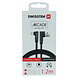 Swissten haakse Lightning naar USB kabel - Arcade - 1.2M - Zwart Swissten haakse Lightning naar USB kabel - Arcade - 1.2M - Zwart