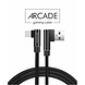 Swissten haakse USB-C naar USB-A kabel voor o.a. Samsung - Arcade - 1.2M - Zwart Swissten haakse USB-C naar USB-A kabel voor o.a. Samsung - Arcade - 1.2M - Zwart