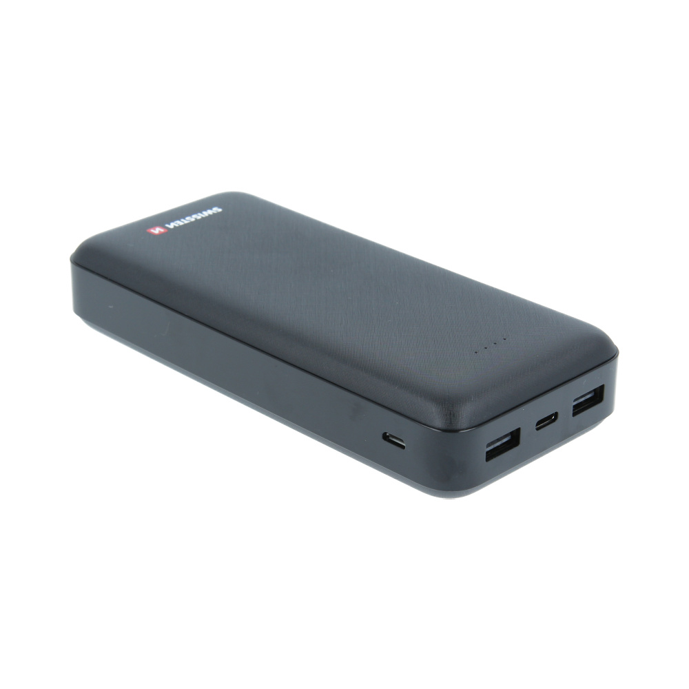 Swissten Powerbank Worx - 20.000 mAh - Zwart