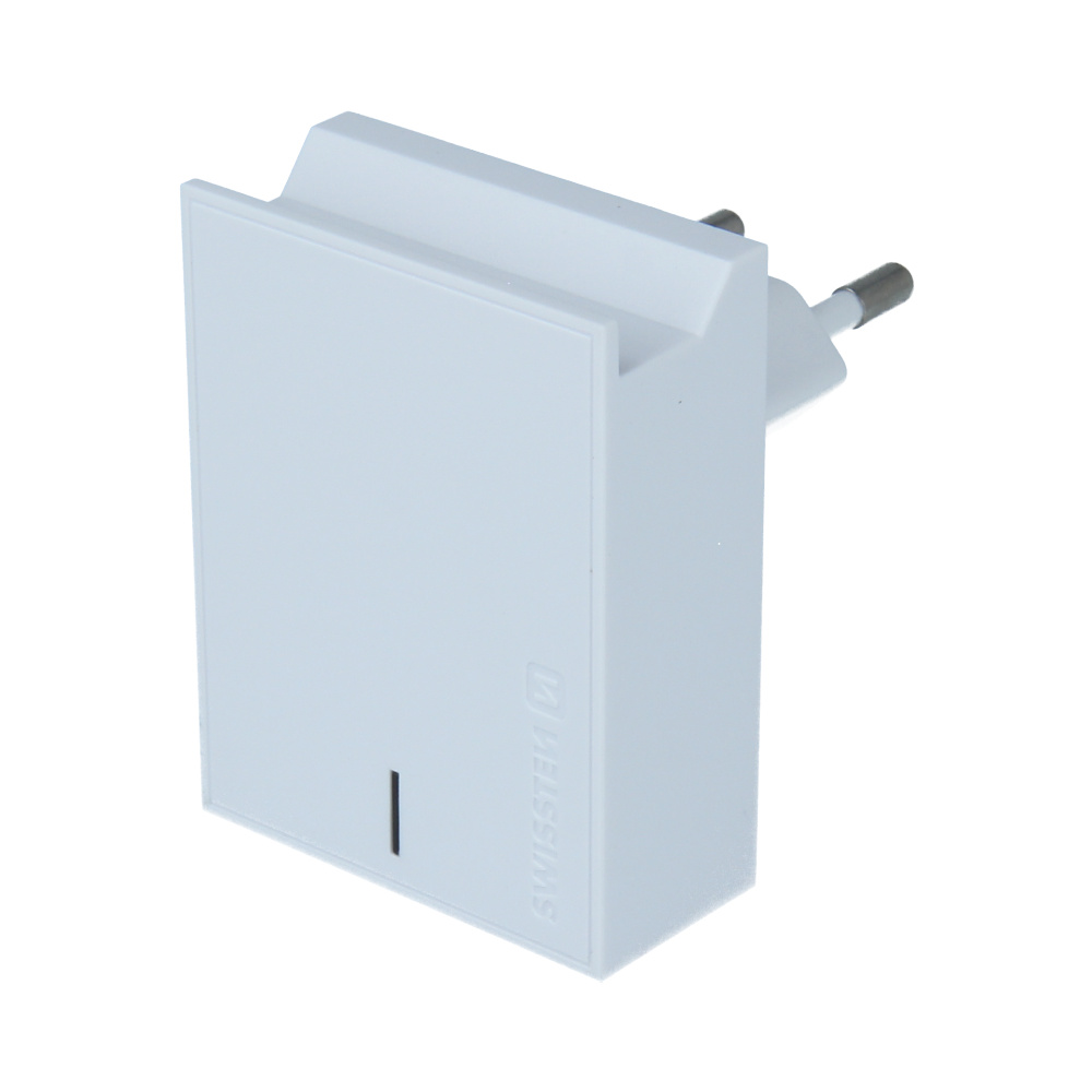 Swissten USB Oplader met 2 USB Poorten - Smart IC - 15W - Wit