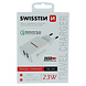 Swissten Snellader 2 USB poorten - 23W - Wit Swissten Snellader 2 USB poorten - 23W - Wit