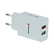 Swissten Snellader 2 USB poorten - 23W - Wit Swissten Snellader 2 USB poorten - 23W - Wit