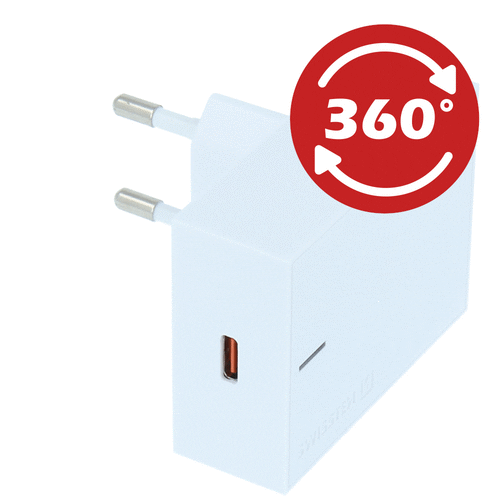 Swissten Snellader - USB-C Power Delivery 3.0 - 18W - Wit