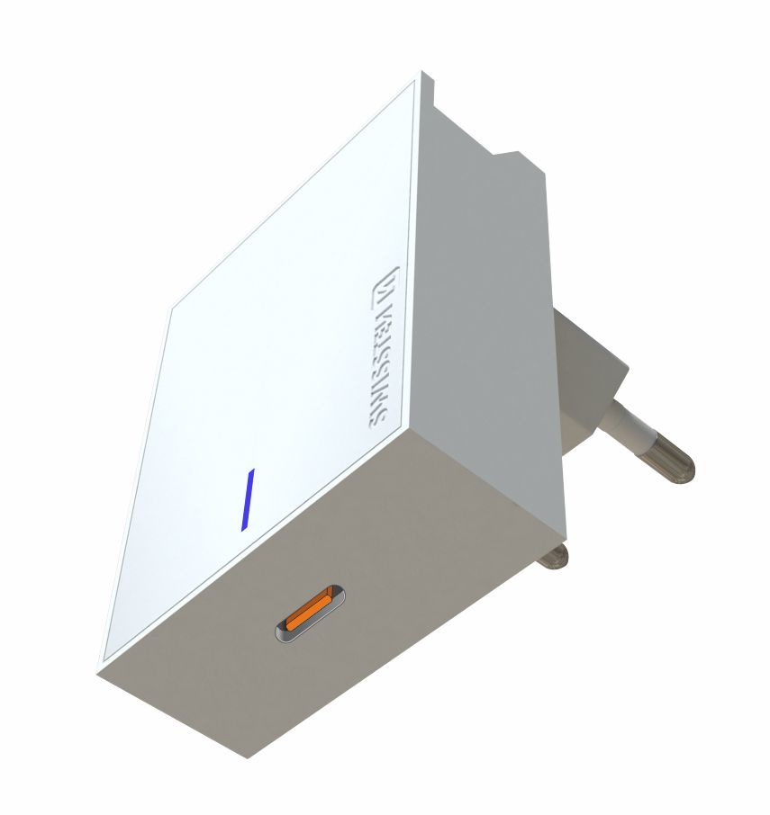 Swissten USB-C Snellader - 18W - Wit
