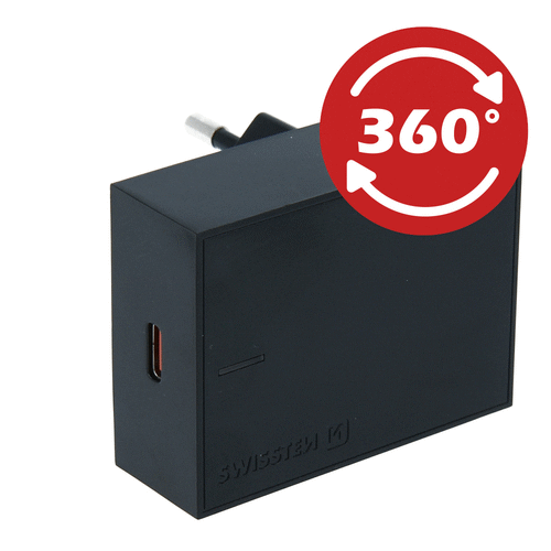 Swissten USB-C Snellader - 18W - Zwart