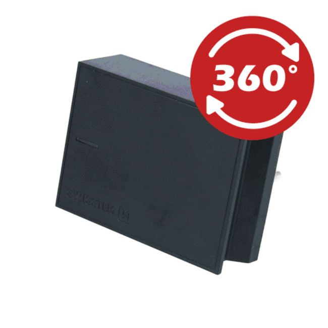 Swissten USB Oplader met 2 USB poorten - Inclusief Apple gecertificeerde 1.2M Lightning naar USB-kabel - 15W - Zwart