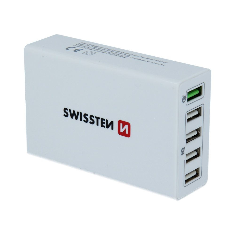 Swissten USB Oplader 5 USB 50W - Wit -