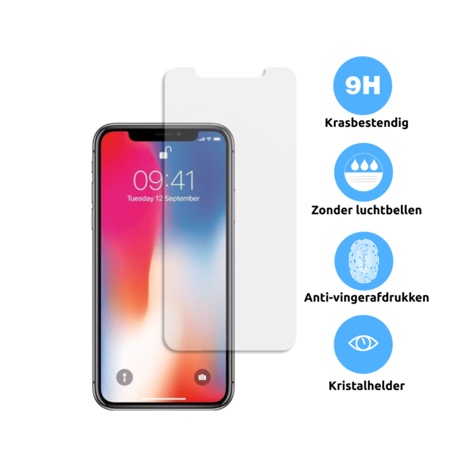 Swissten Ultra Slim Tempered Glass Screenprotector - iPhone X / XS