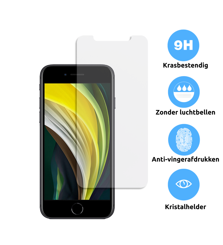 Swissten Ultra Slim Tempered Glass Screenprotector - iPhone SE 2020