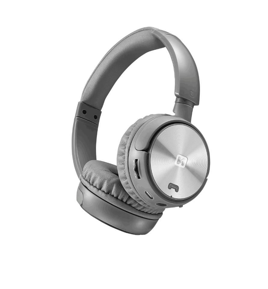 Swissten Trix - Draadloze on-ear koptelefoon - Grijs