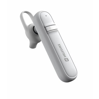Swissten Swissten Draadloze Headset - Bluetooth 5.0 - Noise reduction - Wit