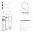 Swissten Draadloze Headset - Bluetooth 5.0 - Noise reduction - Wit