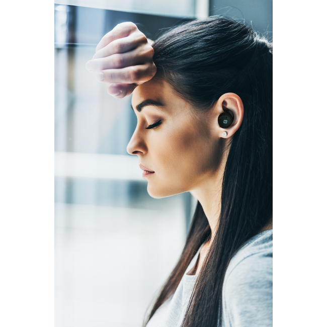 Swissten Stonebuds - Draadloze oordopjes - Zwart