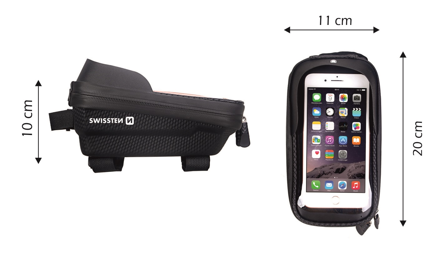 Swissten Telefoonhouder Fiets Waterdicht - Geschikt voor 5.4 tot 6.7 inch Smartphone - XL