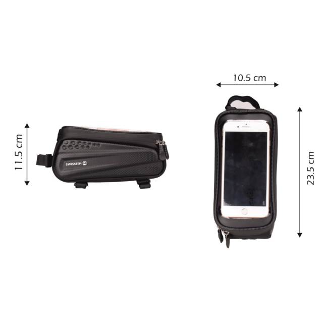 Swissten Telefoonhouder Fiets Waterdicht - Geschikt voor 5.4 tot 6.7 inch Smartphone - XXL