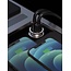 Swissten Mini Autolader - 2 USB-poorten - 4.8A - 24W - Zilver