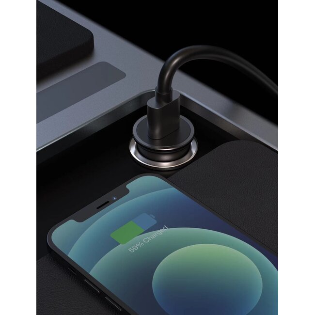 Swissten Autolader - USB-C Snellader voor smartphones, tablets en laptops - 45W - Zwart