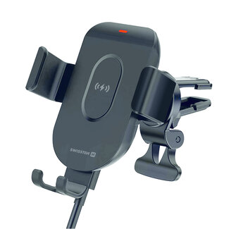 Swissten Swissten S-GRIP GW1-AV5 Telefoonhouder Auto - 15W draadloze oplader - Ventilatierooster - Zwart