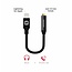 Swissten iPhone lightning naar 3,5mm jack audio aansluiting adapter - Zwart