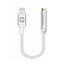 Swissten iPhone lightning naar 3,5mm jack audio aansluiting adapter - Zilver