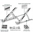 Swissten Laptopstandaard - t/m 15.6 inch laptops - Ergonomisch - Verstelbaar en Opvouwbaar - Aluminium - Zilver
