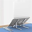 Swissten Laptopstandaard - t/m 15.6 inch laptops - Ergonomisch - Verstelbaar en Opvouwbaar - Aluminium - Zilver