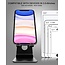 Swissten Verstelbare Telefoonhouder Bureau - Smartphone/Tablet Standaard - Aluminium - Zwart