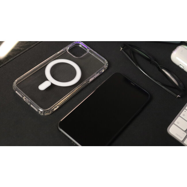 Swissten MagSafe hoesje - iPhone 11 Pro - Siliconen - Transparant