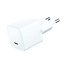 Swissten USB-C Snellader - GaN technologie - 25W - Wit