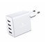 Swissten USB Oplader met 4 USB Poorten - 20W - Wit