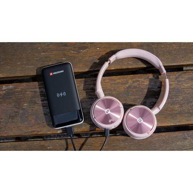 Swissten Trix - Draadloze on-ear koptelefoon - Roze