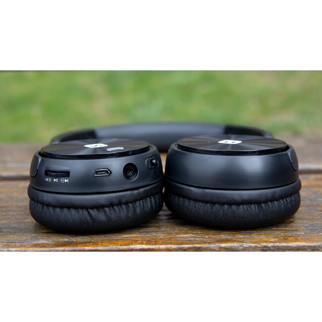 Swissten Trix - Draadloze on-ear koptelefoon - Zwart